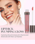SORME Treatment Cosmetics LipThick Plumping Gloss for Shiny and Fuller Looking Lips | Doll Shade