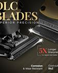 Fagaci Professional Hair Clippers for Men with Superior Precision, Brushless Motor Barber Clippers and Trimmers Set, 5X Longer Sharpness Hair Cutting Kit, Mens Haircut Cordless Clipper for Barber