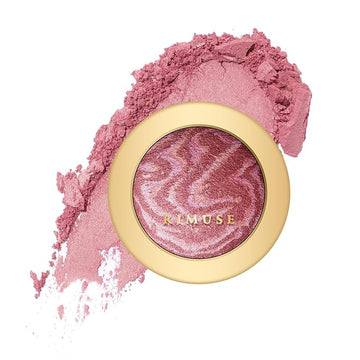 KIMUSE Baked Blush, Lighting Glow Marbleized Blush Powder Face