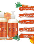 Shea Moisture Mango & Carrot Kids, Extra-Nourishing, Shampoo (8 Oz) and Conditioner (7.7 Oz), Orange Blossom Extract, Dry, Delicate Hair, Vitamin B-5 & Vitamin E, 2 Piece Set