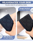 Exfoliating Back Scrubber with Handles, 38.5 Inch Double-Sided Back Exfoliator Body Scrub Towel, Exfoliating Washcloth Bath Tool for Use in Shower, Back Washer to Deep Clean Your Skin for Men & Women
