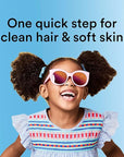 Suave Kids 3-in-1 Tear Free, Body Wash, Shampoo and Conditioners, Dermartologist Tested, Peach Pal, 28 Oz Pack of 4