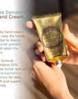 Panier des Sens - Hand Cream for Dry Cracked Hands - Sea Samphire Hand Lotion with Shea Butter & Olive Oil - Vitamin E Skin Moisturizer with 97% Natural Ingredients - Made in France, 2.5 fl oz