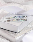 Tweezerman Hollygraphic Micro Mini Slant & Point Tweezer Set - Eyebrow Tweezers for Women and Men