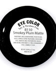 Smokey Plum Dark Purple Violet Brown Matte Opaque Pressed Powder Single Eyeshadow; Talc, Paraben & Cruelty Free