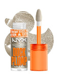 NYX PROFESSIONAL MAKEUP Duck Plump High Pigment Lip Gloss, Lip Plumper Gloss with Spicy Ginger - Quazy Silver