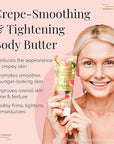 NAKERY Body Butter Anti Aging Moisturizer - Body Cream Skin Tightening Cream & Neck Firming Cream, Moisturizing Cream & Neck Tightening Cream for Body & Face Cream for Dry Skin 300ml(Social Butterfly)