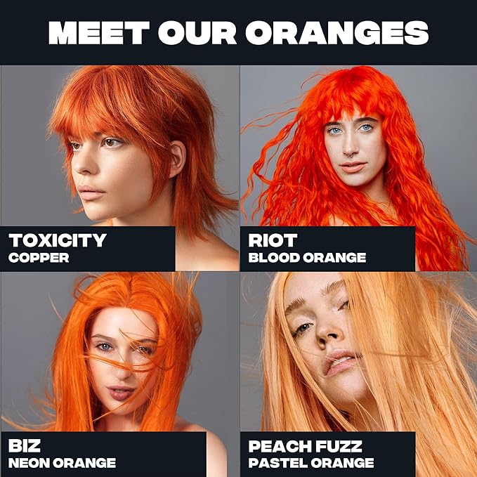 Good Dye Young Semi Permanent Hair Dye, Copper Orange, Nontoxic, Conditioning, UV Protective, Lasts 15-24+ Washes, PPD Free, Cruelty-Free & Vegan, Toxicity - Copper