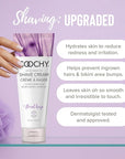 Coochy Intimate Shaving Cream for Women Sensitive Skin, Shave Conditioner & Moisturizer for Face & Body, Shave Cream, Anti-Bump, Floral Haze, 32 oz