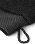 Valitic Exfoliating Glove Body Scrubber - Exfoliating Mitt Dead Skin Remover, Shower Face and Body Exfoliator - Korean Style Skin Scrubber Washcloth - Spray and Self Tan Remover, Pair Black