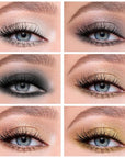 Boobeen 6PCS Cream Eyeshadow Sticks - Waterproof Eyeshadow Pencil Crayons - Eye Brightener Stick Shimmer Pens - Create Glitter Eye Makeup - Easy to Use