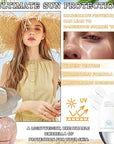 Hydrating Face Sunscreen,Tinted Moisturizer with SPF50 PA+,Lightweight Facial Sunscreen Long Lasting Sunblock,Soft Cream Texture,Face Primer,All-Day Wear