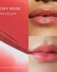 Melixir Vegan Lip Butter (12 Colors), Hydrating Tinted Lip Balm Stick, Bee-Free, Petrolatum-Free, Plant-Based, Moisturizes Dry & Chapped Lips With Shea Butter, Sheer, Natural Finish - #05 Dewy Rose
