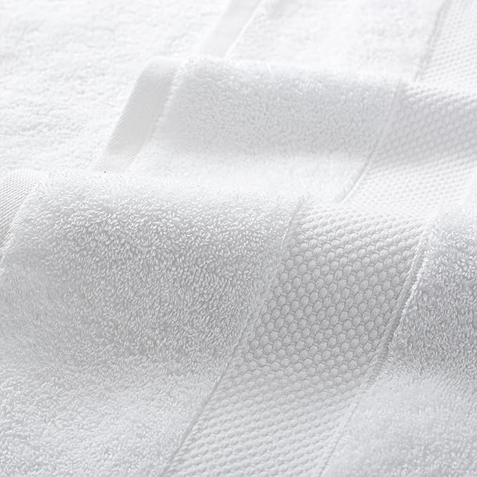 Aston & Arden Egyptian Wash Cloths - Pack of 6 - Oversized Ultra Soft Thick & Absorbent, 100% Ringspun Egyptian Cotton Bathroom Towel for Spa, Hotel, 600 GSM, 13 x 13 in, White