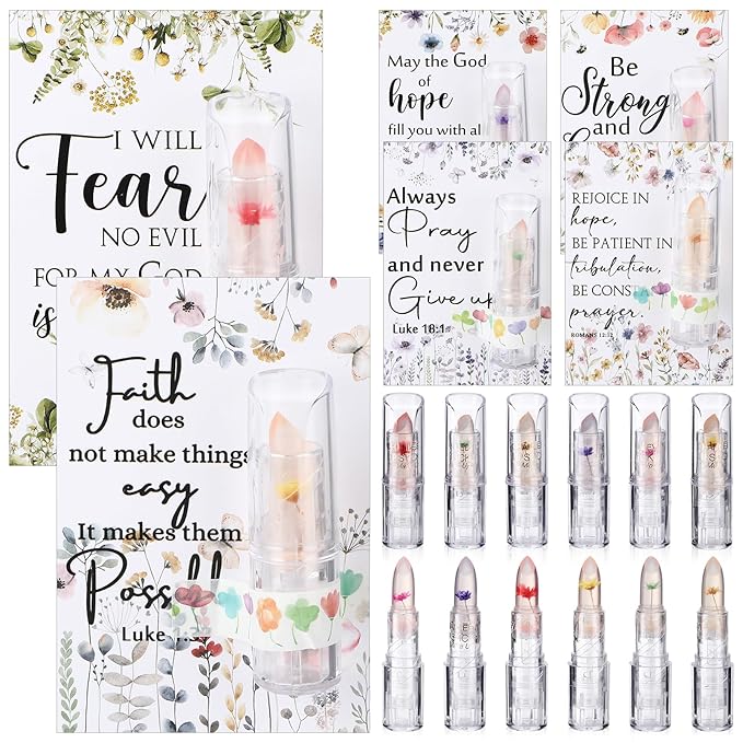 12 Sets Christian Lip Balms