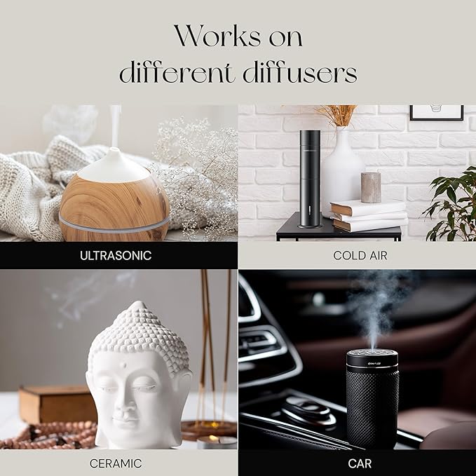 SCENTEMOTION My Way Diffuser Oil Inspired by The 1 Miami Beach Scent, Scent Diffuser Oil with Notes of Cardamom, Leather, Lemon & Iris, Aromatherapy Fragrance, Essential Oil Blend | 120ml, 4.05 fl oz