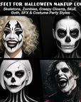 BOBISUKA Black Face & Body Paint Stick Water-Based Washable Face Paint Makeup Stick for Halloween Clown, Skeleton, Skull, Joker, Cosplay, SFX, Sports Eye Black & Costume Party