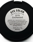 Enchanted Dark Gold Metallic Shimmering Pressed Powder Single Vegan Eyeshadow; Talc, Paraben & Cruelty Free
