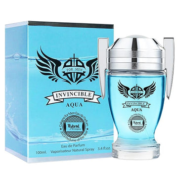 Hybrid & Company Invincible Aqua Men Pour Homme Eau De Toilette Natural Spray 3.4FL.OZ