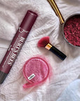 Lip Shimmer Shade, 100% Moisturizing Tinted Lip Balm, Bundled with Bonus Moofin Makeup Cleansing Cloth, Hydrating Beeswax & Fruit Oils, Lip Balm Shimmer, Clean Formula~ [Pack of 2]