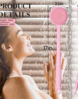 VWMYQ Silicone Back Scrubber for Shower, 17in Lengthen Long Handle Body Brush, Double Sided Shower Brush for Shower Exfoliating and Massage Can Produce Rich Foam, Long Handle Back Scrubber for Men