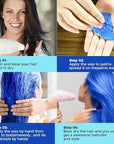 Temporary Blue Hair spray, Instant hair dye Wax 4.23 oz-Hairstyle Cream Hair Pomades Hair Color Wax for Party Cosplay Easy Cleaning(1, Blue)