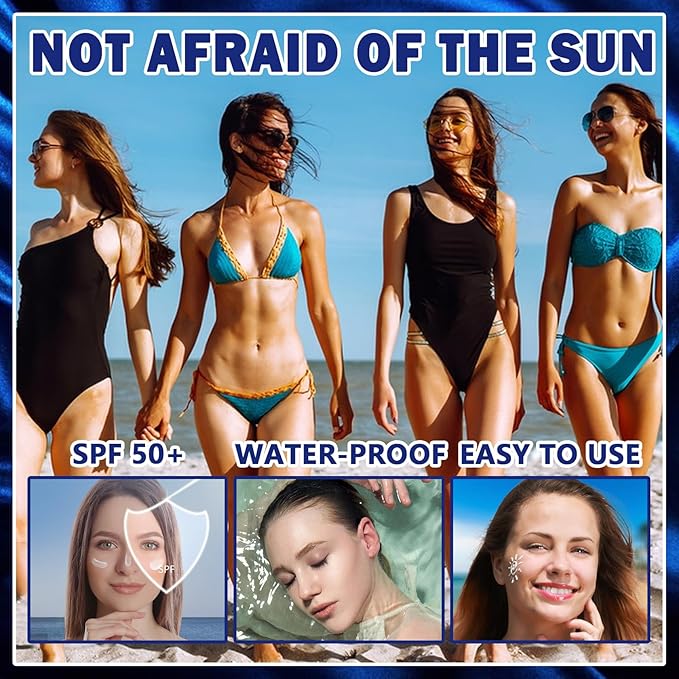 Sun Stick,Watery Sunscreen Stick for Face,Matte Long Lasting Non-Greasy SPF 50+Sunstick （2 Pcs)