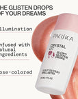 Pacifica Crystal Lit Glowy Glisten Drops – Face Makeup - Shimmery Multi-Use Liquid Blush/Highlighter for Radiant, Dewy Cheeks Luminous Glow Clean Beauty Vegan & Cruelty-Free Dermatologist Tested