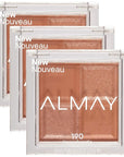 Almay Shadow Squad, Unapologetic, 1 count, eyeshadow palette (Pack of 3)
