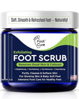 Exfoliating Foot Scrub with Pumice Stone powder - Gentle Moisturizing Foot Scrub for Dry Skin - Cracked Heel Repair for Smooth, Soft Feet - Pedicure Foot Spa 1 Pack