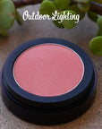 Dusty Coral Peach Pink Orange Sunkissed Shimmering Shimmer Pressed Powder Single Eyeshadow; Talc, Paraben & Cruelty Free