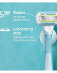 Gillette Venus Extra Smooth Women’s Razor Blades, 5-Bladed Razor Refills, 8 Count