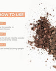 Soft Brow Define & Fill Powder Duo, Includes Dual ended Brush, Vegan and Cruelty Free (Brunette)