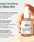 Anua Heartleaf 80 Soothing Ampoule, Hydration Facial Serum for Glass Skin, Panthenol, Hyaluronic Acid, Non-Greasy, Gentle Formula, Lightweight Essence, Vegan, Korean Skin Care, 30ml/1.01 fl.oz