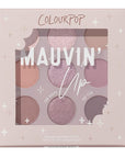 ColourPop Eyeshadow Palette - Eye Makeup Palette with Matte, Metallic, Matte Sparkle & Glitter Finishes - High-Pigment Eye Makeup with a Long-Wearing Formula - Mauvin' Up (0.3 oz)