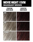 IGK Permanent Hair Color Kit | 5VM Movie Night - Mahogany Brown | 100% Gray Color Coverage + Strengthen + Shine | Ammonia Free