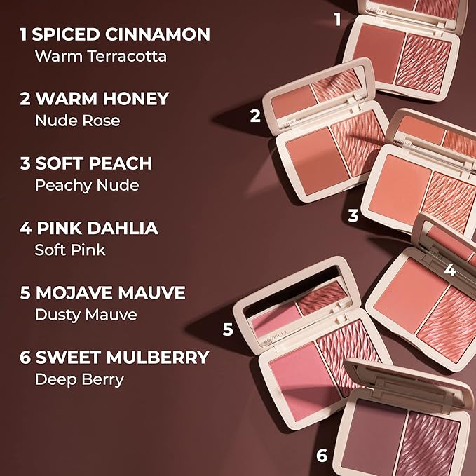 COVER FX Monochromatic Powder Blush Duo - Pink Impact Color