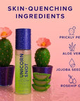 Unicorn Snot Cactus Cool Down™ After Sun Soothing Spray - Hydrating Facial Mist, Makeup Primer & Blue Light Shield – Cooling Spray with Aloe, Jojoba & Prickly Pear