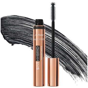 M. Asam MAGIC FINISH 5in1 Hybrid Mascara Deep Black - Mascara for volume, lengthening, definition, care & optimal shape, eye make-up with nourishing argan oil & carnauba wax, 0.27 Fl Oz
