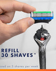 Gillette Fusion ProGlide Razor for Men, Handle + 4 Blade Refills
