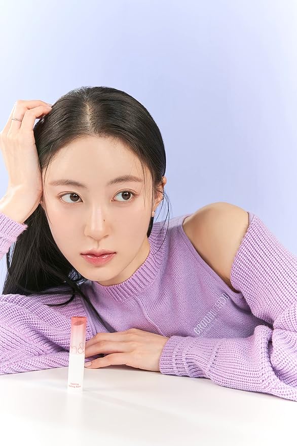 rom&nd GLASTING MELTING BALM #06 Kaya Fig - Vegan K-Beauty Tinted Lip Balm for Crystal Water-Gloss Shine, Deep Hydration & MLBB Rosy Nude Color | Non-Sticky, Long-Lasting Comfort for All Ages