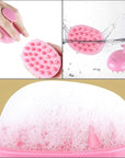Scalp Massager Shampoo Brush, Hair Scalp Scrubber Shower Hair Brush Head Massager for Stress Relax Hair Growth, Dandruff Brush Scalp Exfoliator for Women Men Kids Pets, Pink