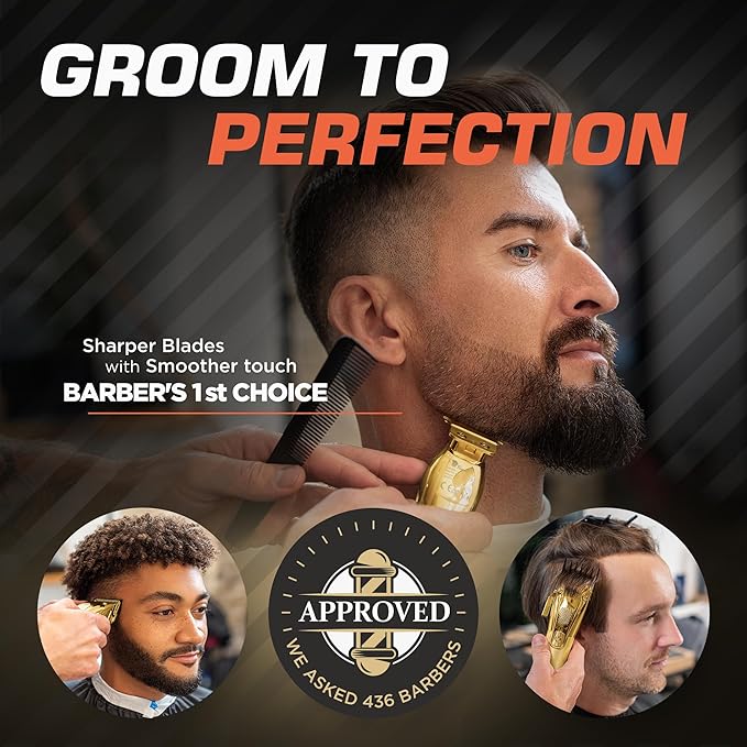 Fagaci Professional Hair Clippers for Men Set Turbo Power with Precise Cutting, Barber Clippers for Hair Cutting, Cordless Hair Clippers and Trimmers Set, Maquina de Cortar Cabello, Haircut Barber Kit