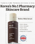 Dr. Reju-All Advanced Retino-Mela Serum – HPR Retinol Serum for Face – Anti-Aging, Pore Minimizer, Next-Gen Korean Skin care – Gentle & Beginner-Friendly – Niacinamide 10% & TXA 4% – 1 Fl Oz