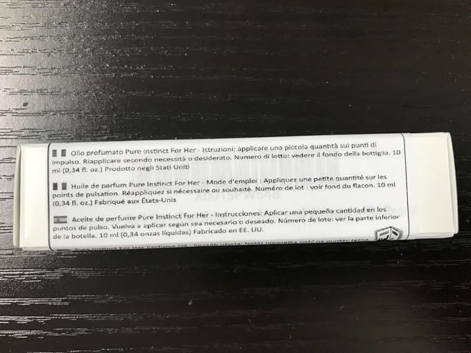 Pure Instinct Roll-On - The Original Pheromone Infused Essential Oil Perfume Cologne - TSA Ready (For Her - Women)