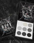 docolor Eyeshadow Palette 9 Colors Black Eyeshadow Gemstone Shadow Palette Highly Pigmented Mattes Shimmers Smokey Glitter Cream Colorful Powder Blendable Long Lasting Waterproof Makeup Palette