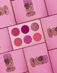 Juvia's Place Palette The Sweet Pinks - Deep Fuchsia, Soft & Sweet Pink, Shades of 6, Pressed Pigments Palette, Professional Makeup, Pigmented Pan Palette, Makeup Palette for Color & Shine