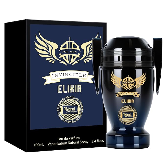 Hybrid & Company Invincible Elixir For Men Pour Homme Eau de Toilette Vaporisateur Natural Spray 3.4 Fl Oz