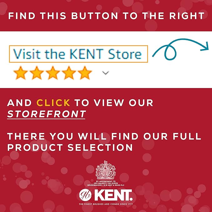 Kent 9T Fine Tooth and Wide Tooth Detangler Comb - Large Handmade Saw-Cut Dressing Comb for Wet Hair and Durable Grooming for Men and Women - Made in England