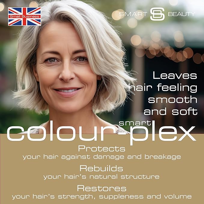 Ash Blonde Hair Dye with added Plex Hair Care Conditioner, Permanent Hair Color with Cool Ash Hair Toner for Blond Hair, Vegan Hair Dye, Cruelty-Free - Smart Beauty Hair Color